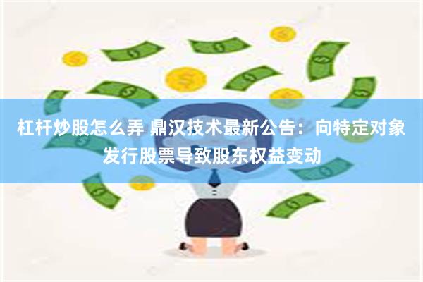 杠杆炒股怎么弄 鼎汉技术最新公告：向特定对象发行股票导致股东权益变动